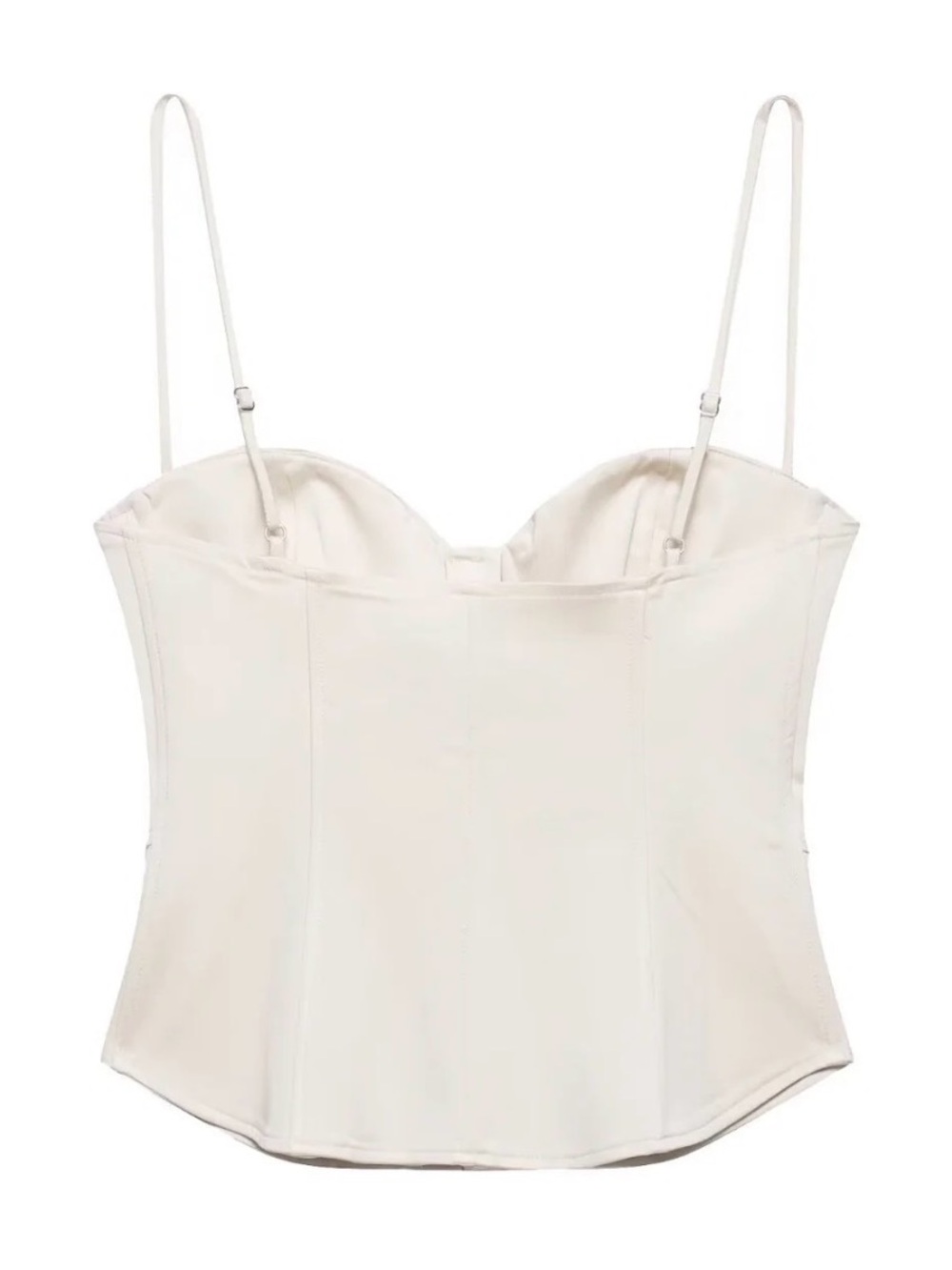 Ivory Bustier Tank Top - Picture 2 of 3